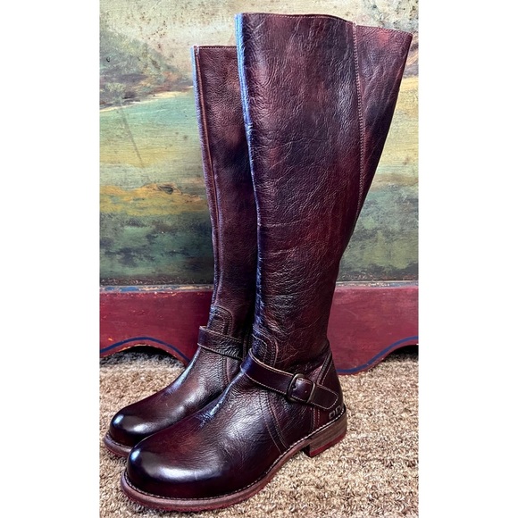 Bed Stu Glaye Tall Wide Calf Boots 6 - Picture 1 of 13